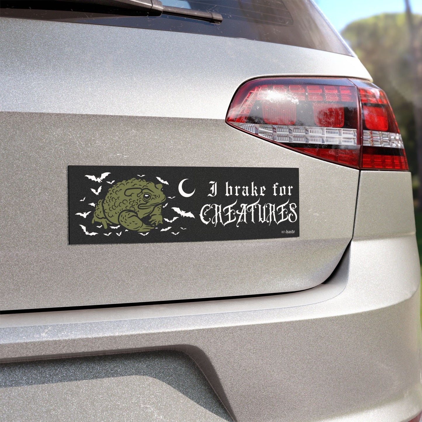 I Brake for Creatures Car Bumper Magnet