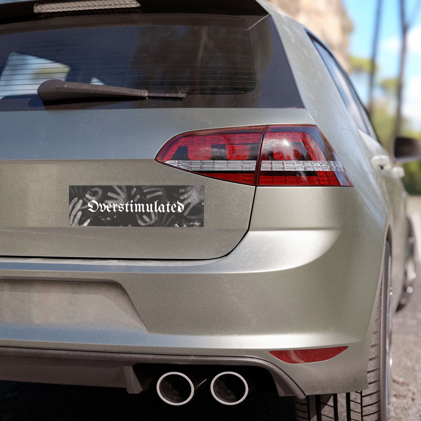 Overstimulated Car Bumper Magnet