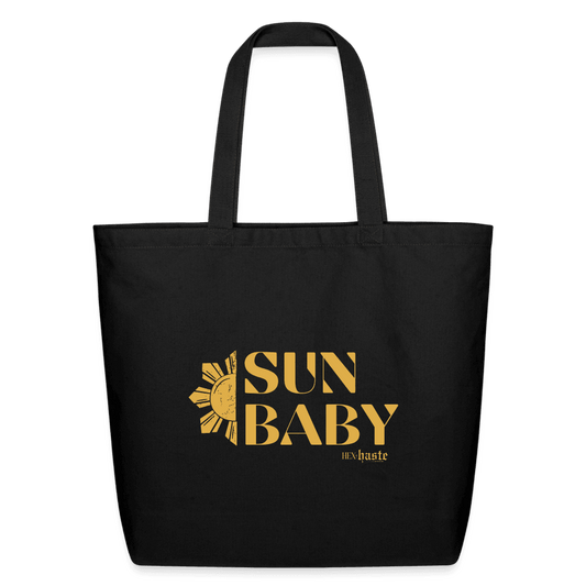 Sun Baby Eco-Friendly Cotton Tote - black